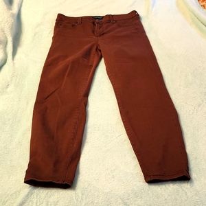 Liverpool size 12/31 maroon skinny stretch jeans